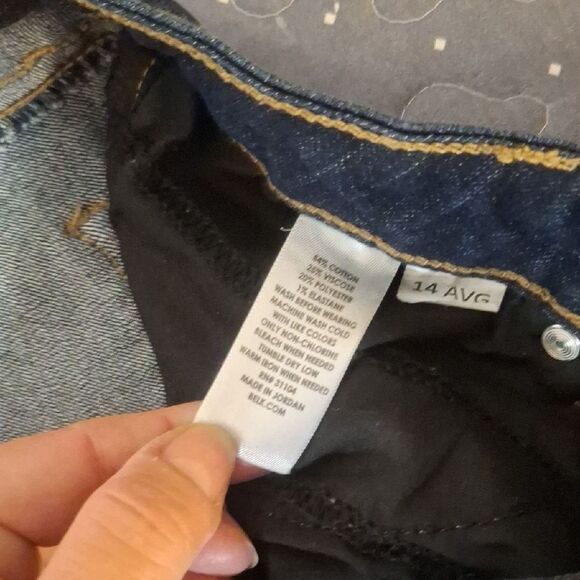 New Directions Dark Blue Straight Leg Jeans size 14 - Picture 4 of 7